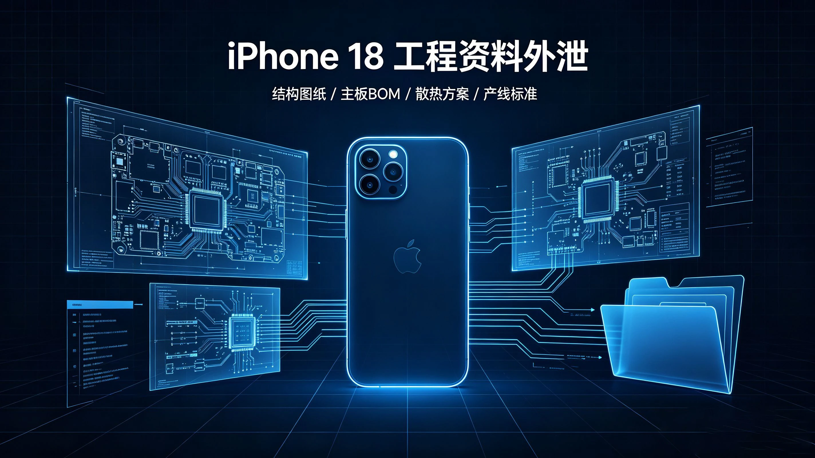 iPhone 18 Pro 全套图纸泄露，华强北仍无法复刻完整真机-追梦人